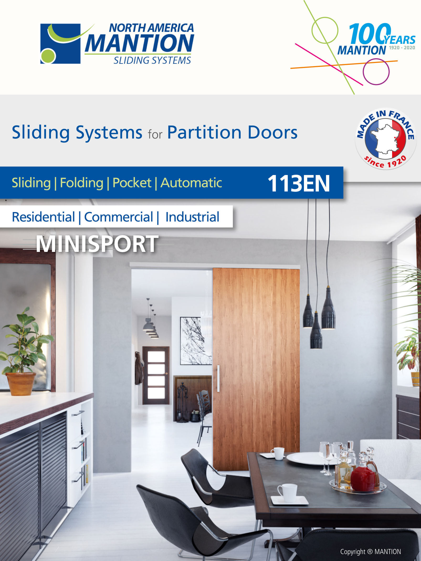 Catalog 113EN – Sliding Systems for partition doors