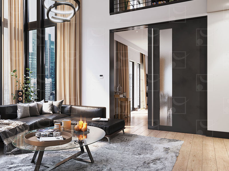 SAF-200 – Système coulissant haut de gamme SAF avec amortisseur pour portes jusqu&rsquo;à 440 lbs