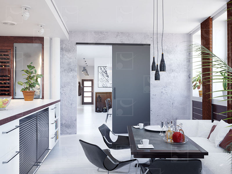 SAF-SLIM – Pour porte déplacement droit