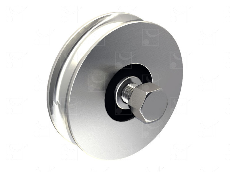 Sliding gates - Steel wheels - Round groove wheels